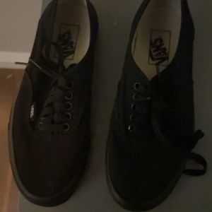 Black authentic vans great condition